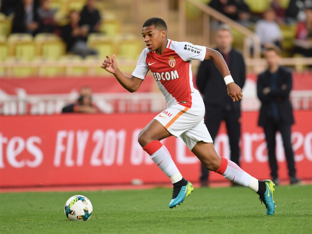 2016年的姆巴佩初露锋芒，当时他效力于